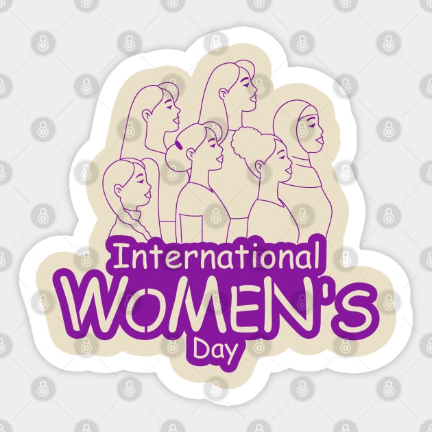 International Womens Day Sticker by Inktopolis